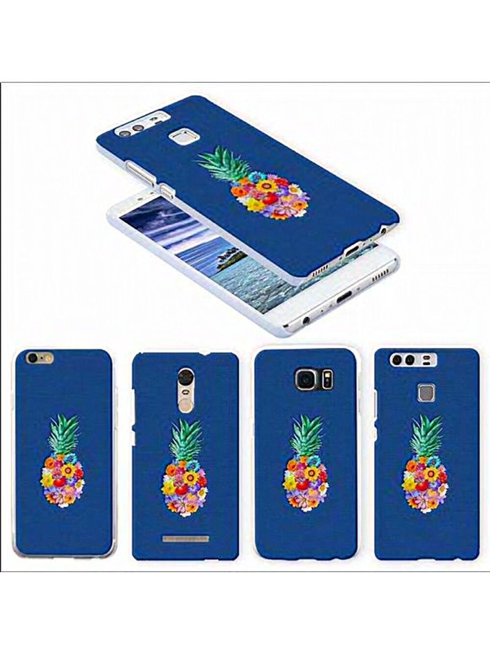 NWT blue‎ floral pineapple 🍍 design iPhone X case design
